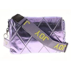 NWT: IHKWIP Purple Quilted Crossbody Bag